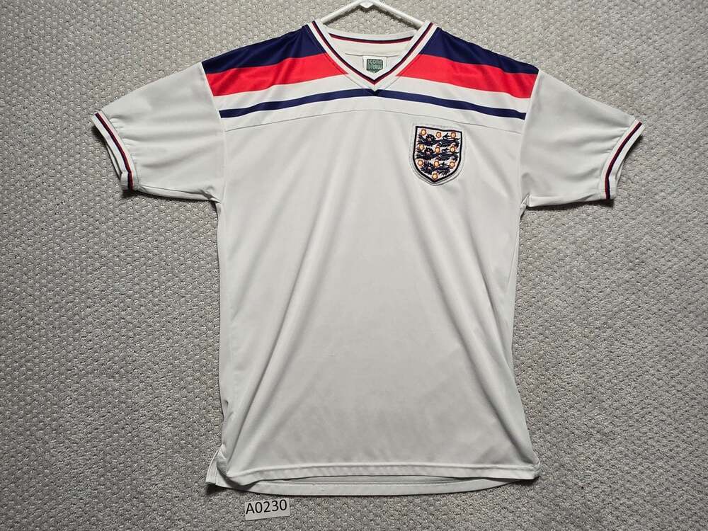 Score Draw England 1980-1983 Retro Home Football Shirt Jersey